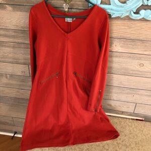 Athleta Womens Celebration Dress- L Burnt Orange